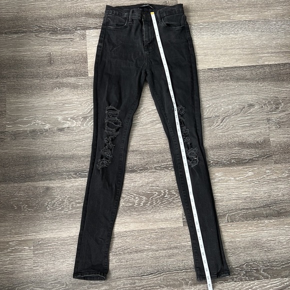 J Brand Black Distressed Skinny Jeans 27 - Picture 9 of 11